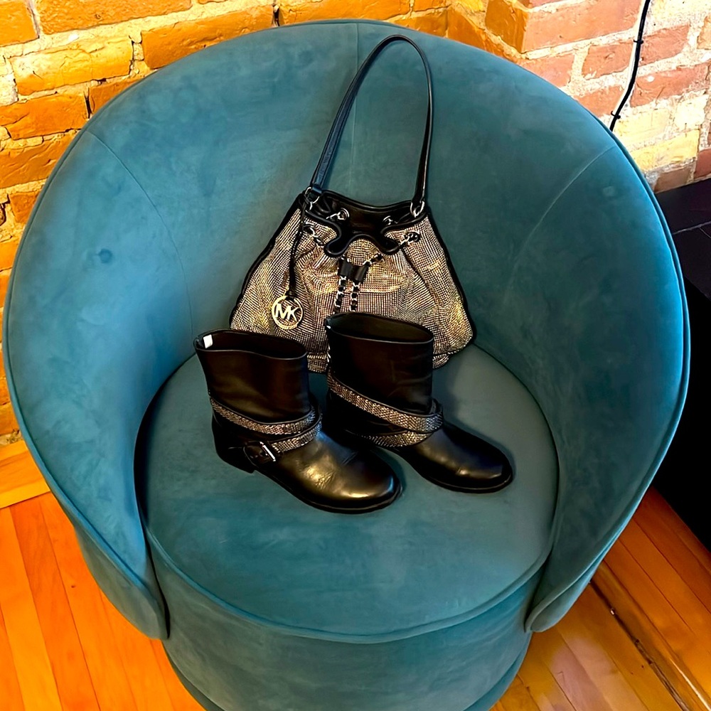 MK leather boots